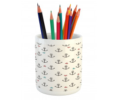 Hearts Sailor Holiday Pencil Pen Holder