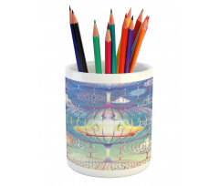 Meditation Yoga Chakra Zen Pencil Pen Holder