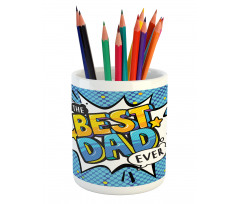 Pop Art Speech Bubble Pencil Pen Holder