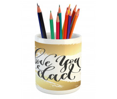 Paintbrush Streaks Pencil Pen Holder