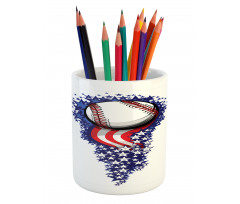 Stars Stripes Firework Pencil Pen Holder