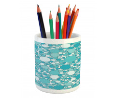 Modern Bubbles Pattern Pencil Pen Holder