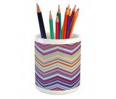 Chevron Small Strikes Pencil Pen Holder