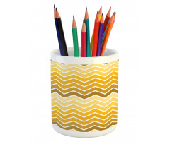 Chevron Zigzag Ombre Pencil Pen Holder