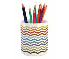 Easter Chevron Zigzag Pencil Pen Holder