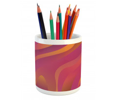 Fluid Shapes Art Pencil Pen Holder