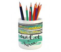 Wild and Free Art Pencil Pen Holder