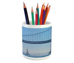 Sailboat from Pier 7 Pencil Pen Holder