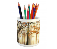 Tree in Abstract Woods Pencil Pen Holder