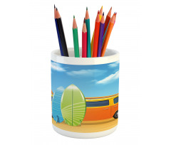 Happy Camper Van Surf Pencil Pen Holder