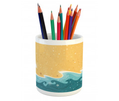 Grange Waves Stars Pencil Pen Holder