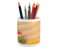 Exotic Caribbean Beach Pencil Pen Holder