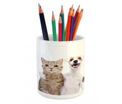 Real Life Friendly Animals Pencil Pen Holder