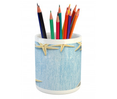 Maritime Beach Shell Pencil Pen Holder