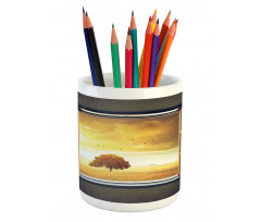 Spring Birds Country Pencil Pen Holder