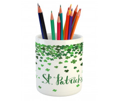 St Patrick's Day Shamrock Pencil Pen Holder