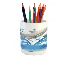 Animal Sealife Cartoon Pencil Pen Holder