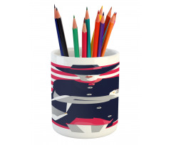 Fashion on Stripes Pencil Pen Holder