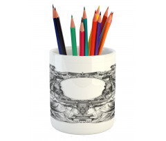 Baroque Crown Pencil Pen Holder