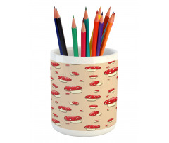 Cartoon Mushrooms Pencil Pen Holder