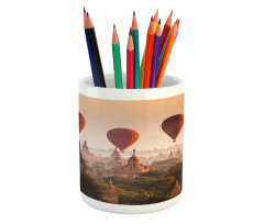 Hot Air Balloon Myanmar Pencil Pen Holder