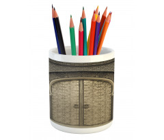 Aged Gate Geometric Pencil Pen Holder