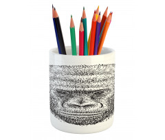 Wild Animal Portrait Pencil Pen Holder