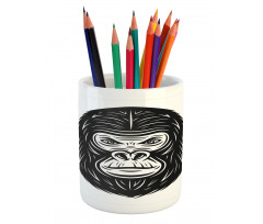 Wild Animal Monotone Style Pencil Pen Holder