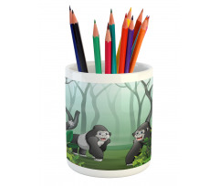 Orangutans in a Forest Pencil Pen Holder