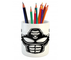 Athletic Bodybuilder Beast Pencil Pen Holder