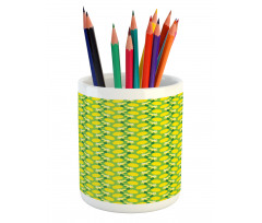 Citrus Fruits Vibrant Colors Pencil Pen Holder