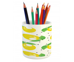 Cheery Citrus Fruits Art Pencil Pen Holder