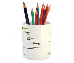 Hummingbird Sunflowers Pencil Pen Holder