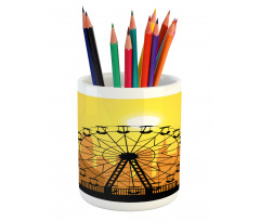 Amusement Park City Pencil Pen Holder