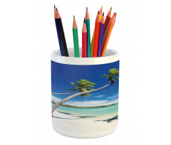 Trees Hanging Above a Lagoon Pencil Pen Holder