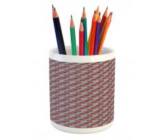 Vibrant Style Triangles Art Pencil Pen Holder