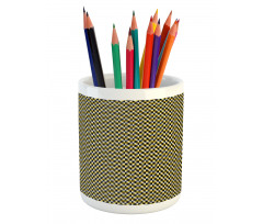 Bicolour Abstract Geometric Pencil Pen Holder