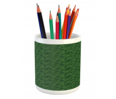 Palm Leaf Monochrome Pencil Pen Holder