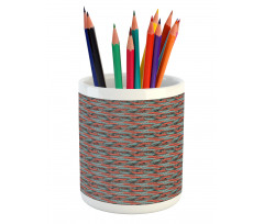 Abstract Palms Art Pencil Pen Holder