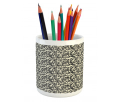 Grunge Capital Letters Pencil Pen Holder