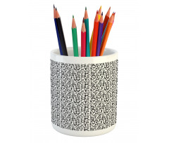 Uppercase English Letters Pencil Pen Holder