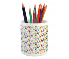 Simple Colorful Letters Pencil Pen Holder