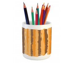 Grunge Vertical Line Pencil Pen Holder