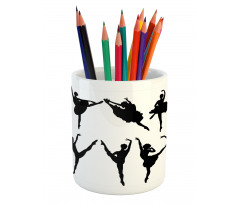 Monochrome Ballet Dancer Pencil Pen Holder