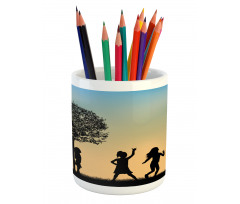 Children Dance Shade Art Pencil Pen Holder