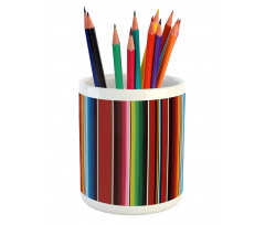 Vertical Lines Design Pencil Pen Holder