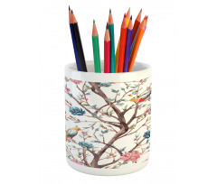 Tree with Birds Pencil Pen Holder