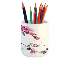 Spring Time Blooms Pencil Pen Holder