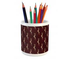 Abstract Snakes Pencil Pen Holder