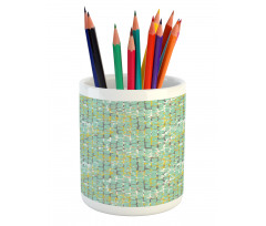 Grunge Street Wall Pattern Pencil Pen Holder